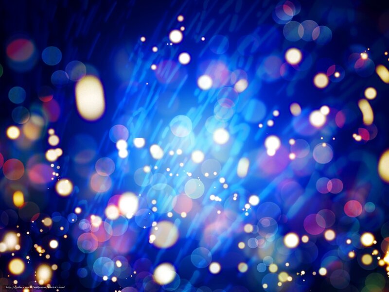 Blue Light Bokeh Effect — Dramatic
