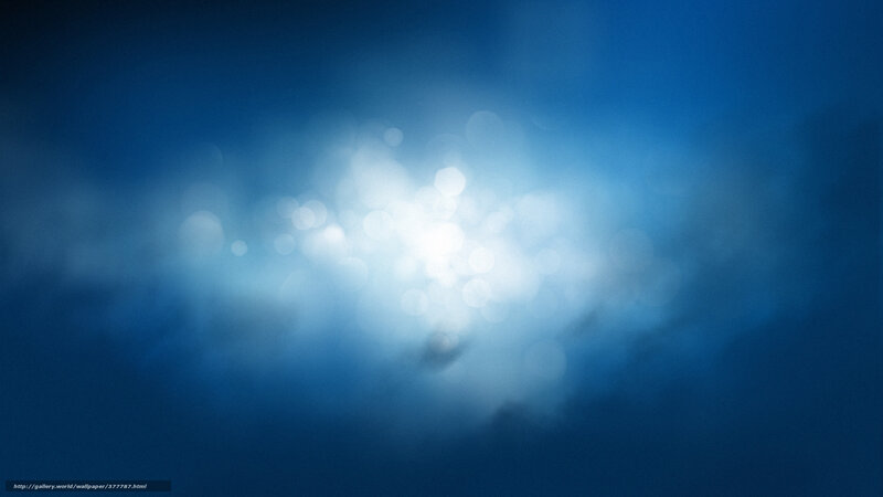 Blue Light Bokeh Effect — Serene, Abstract