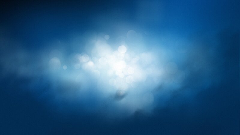 Blue Light Bokeh Effect — Serene