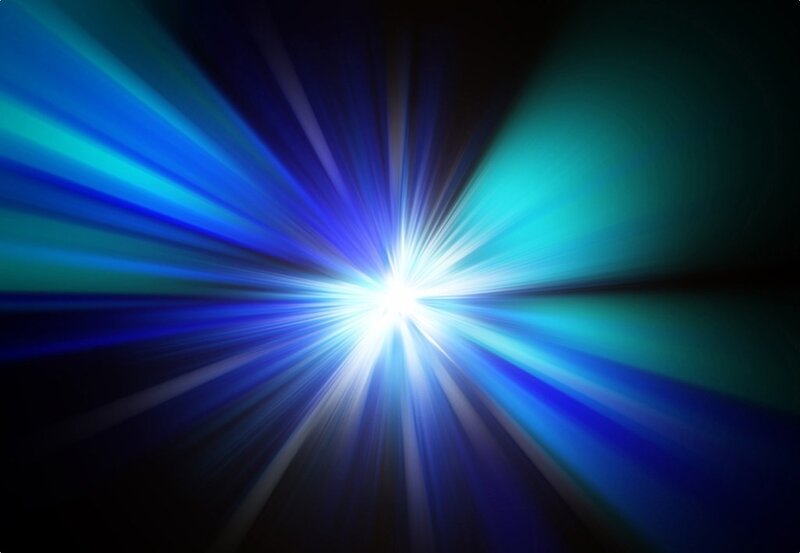 blue light burst