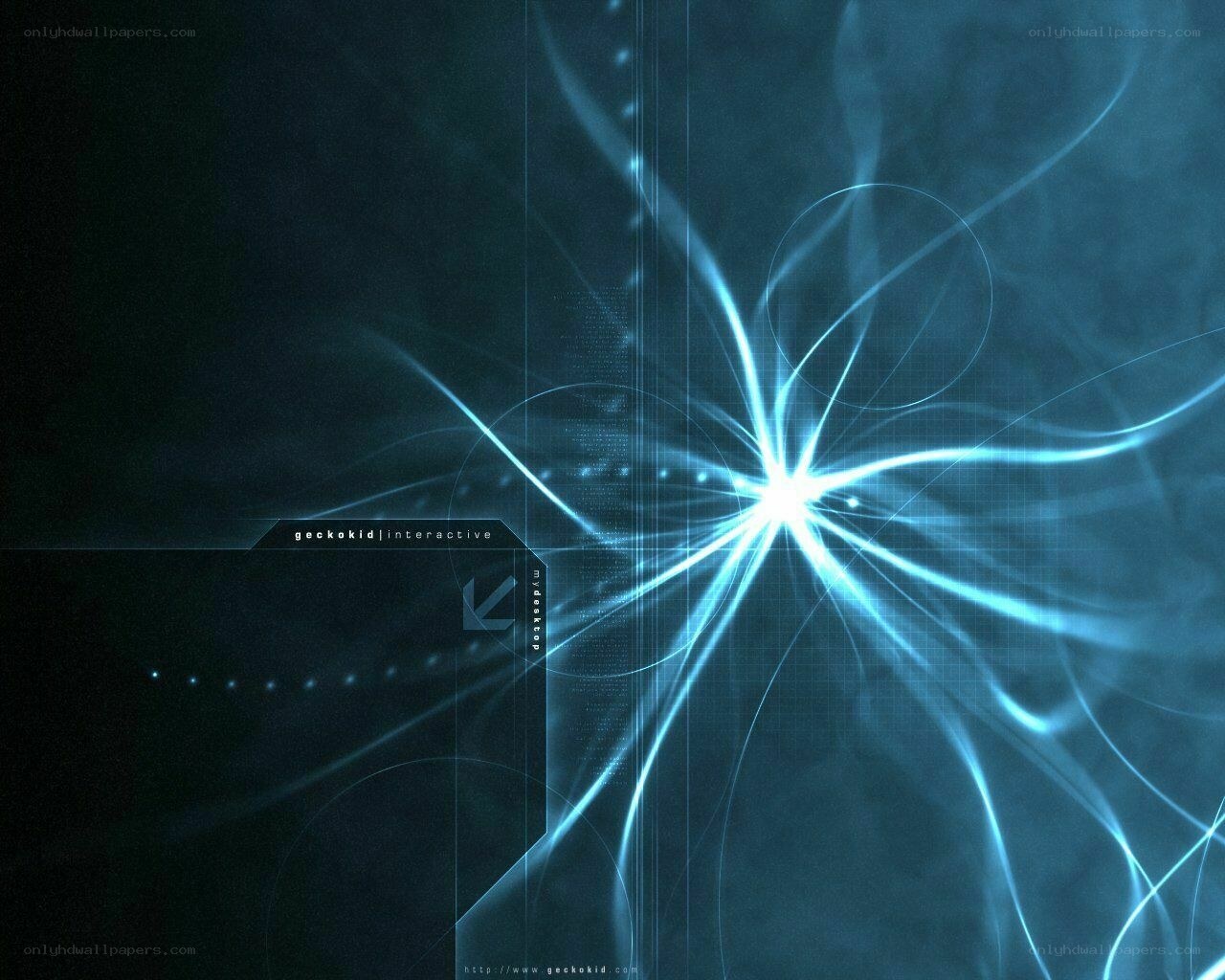 blue light burst abstract