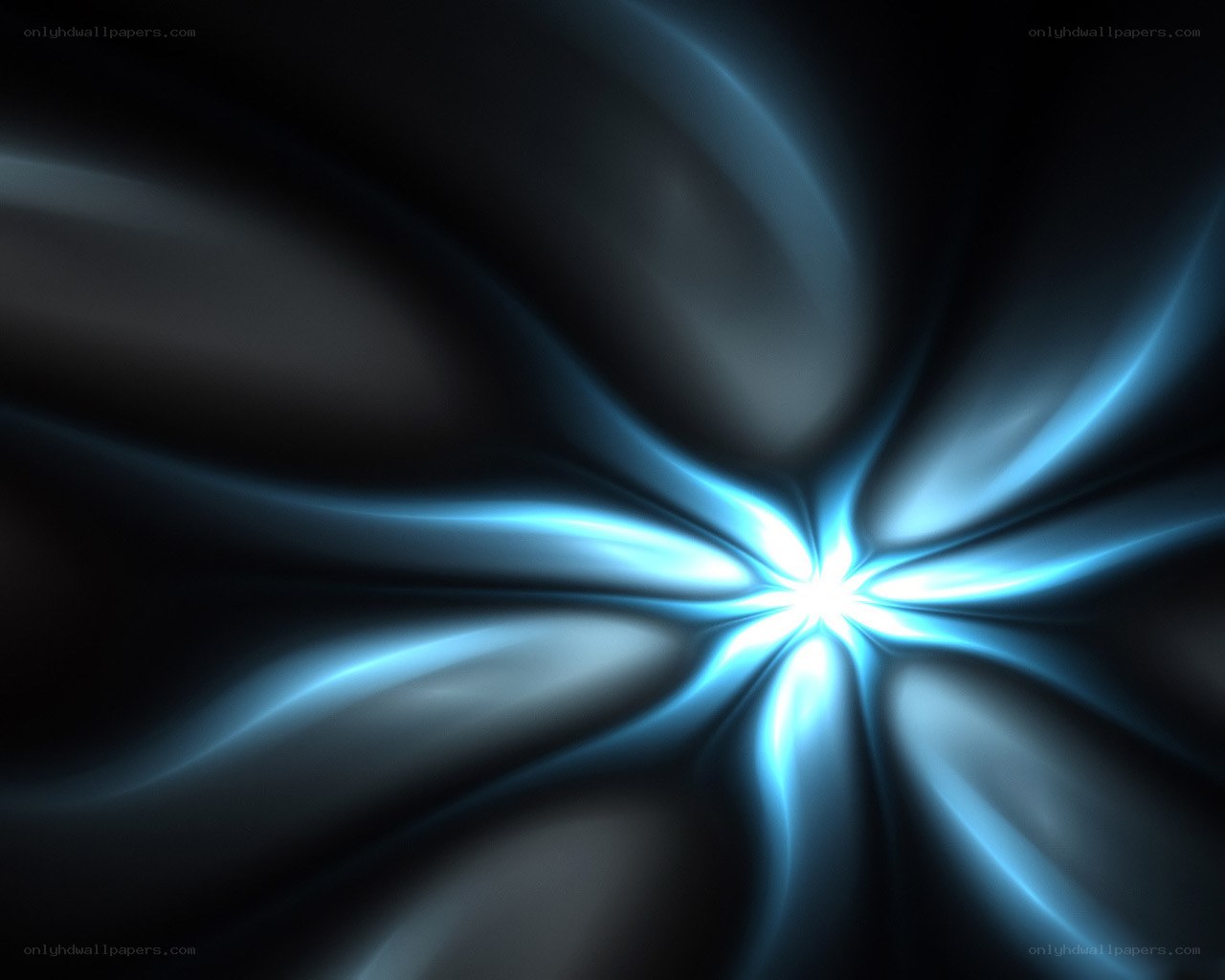blue light burst abstract
