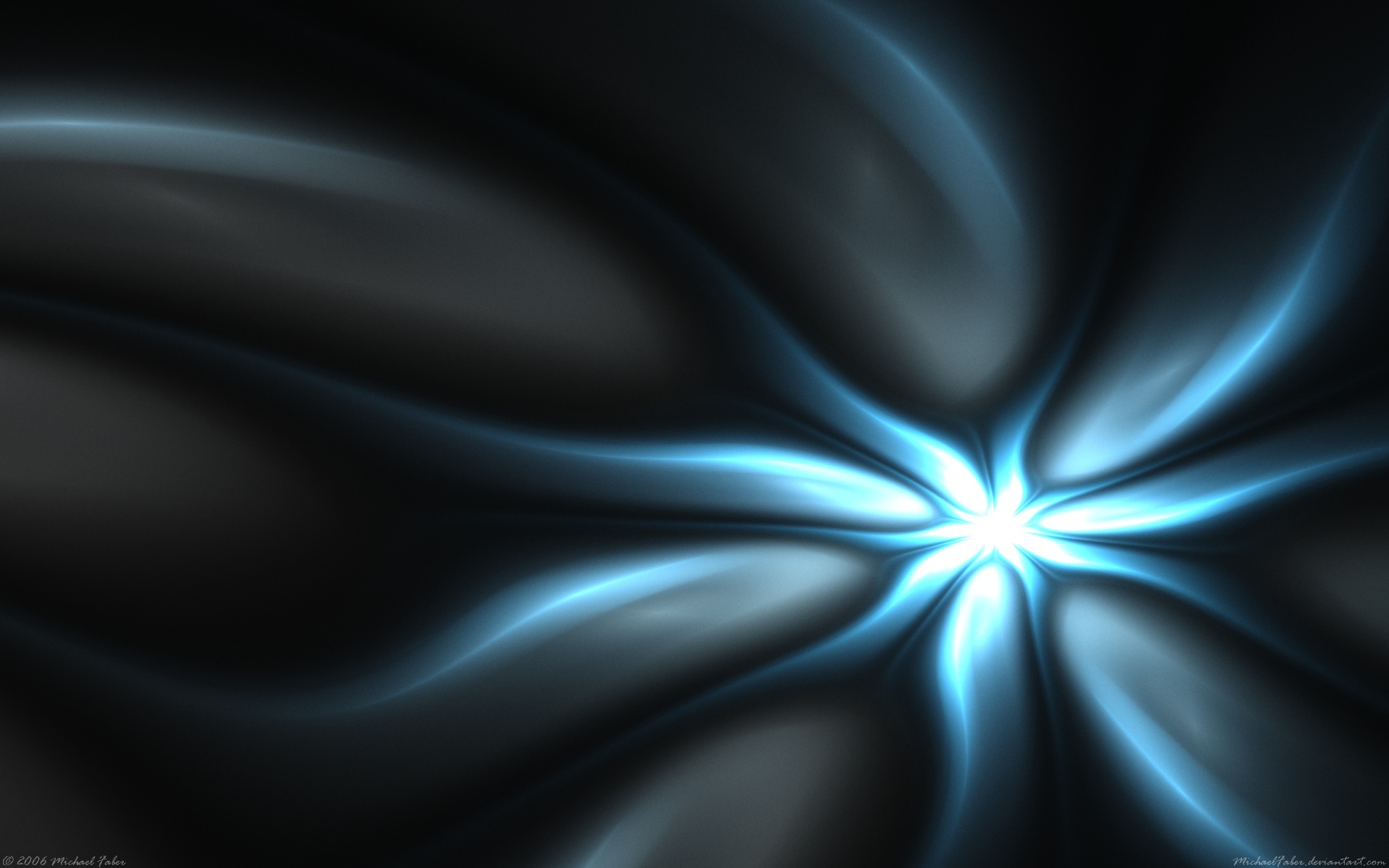 blue light burst abstract