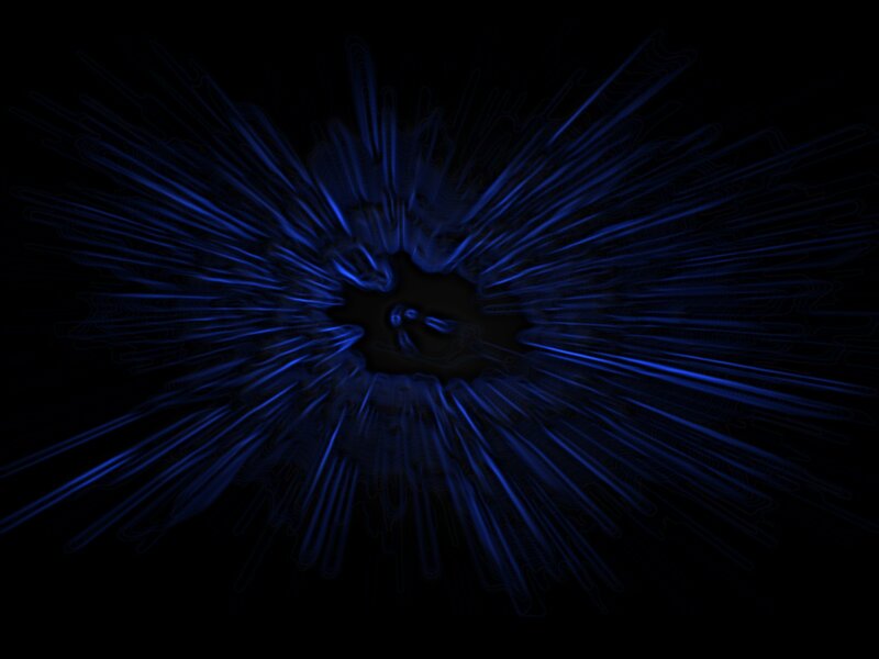 Blue Light Burst — Dramatic, Abstract, Darkness