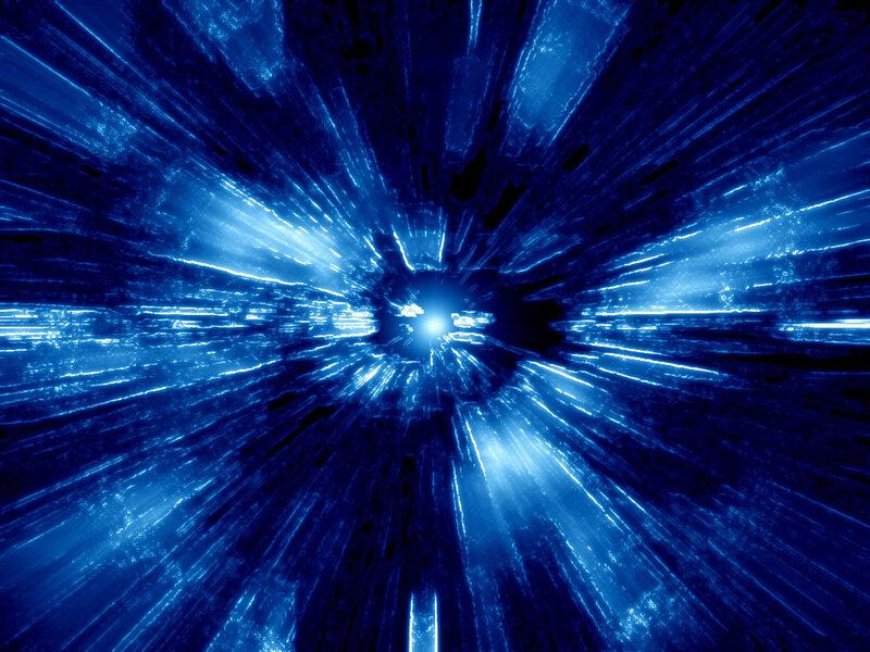 Blue Light Burst — Dramatic, Abstract, Rays, Darkness, Black