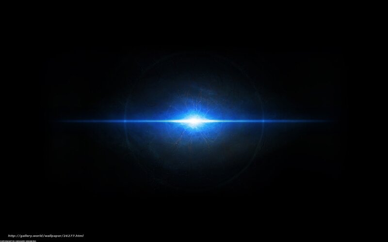 Blue Light Burst — Dramatic, Digital Art, Glow