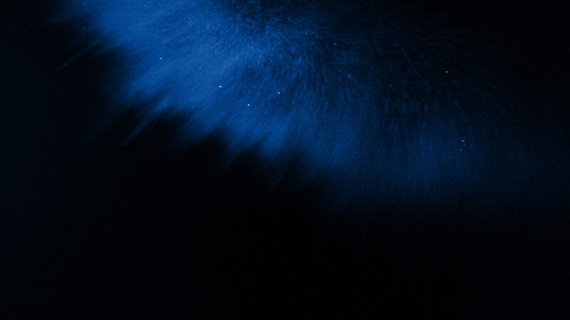 Blue Light Burst — Dramatic, Night, Abstract