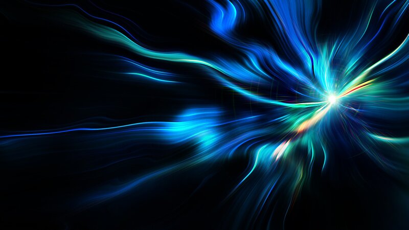 Blue Light Burst — Dynamic, Abstract, Energy