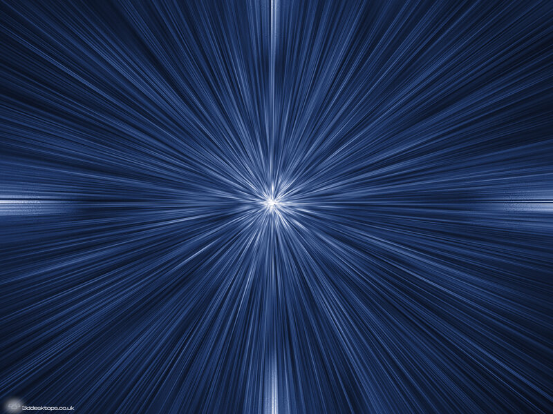Blue Light Burst — Dynamic, Abstract, Rays, White