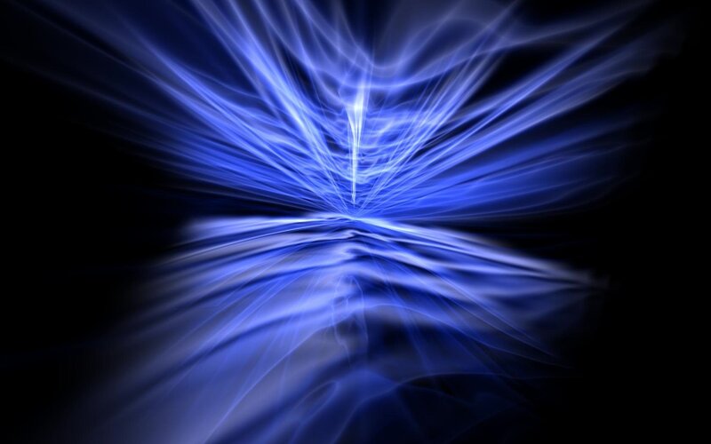blue light burst effect