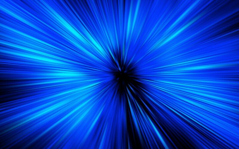 blue light burst effect