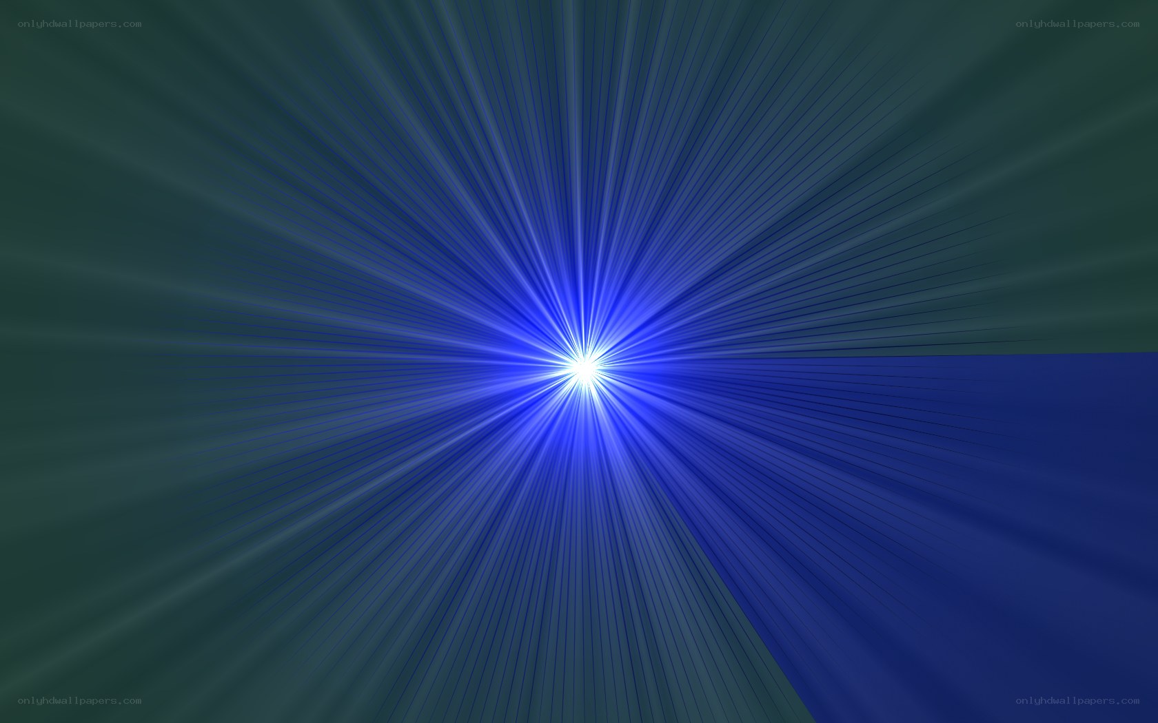blue light burst effect