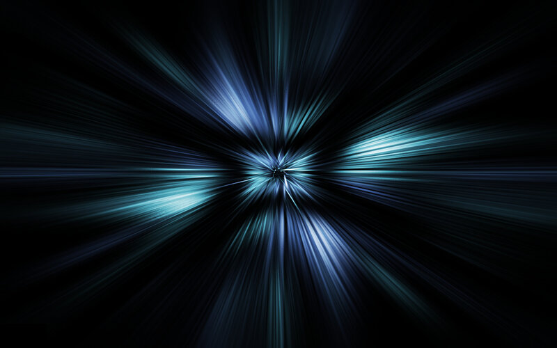 blue light burst effect