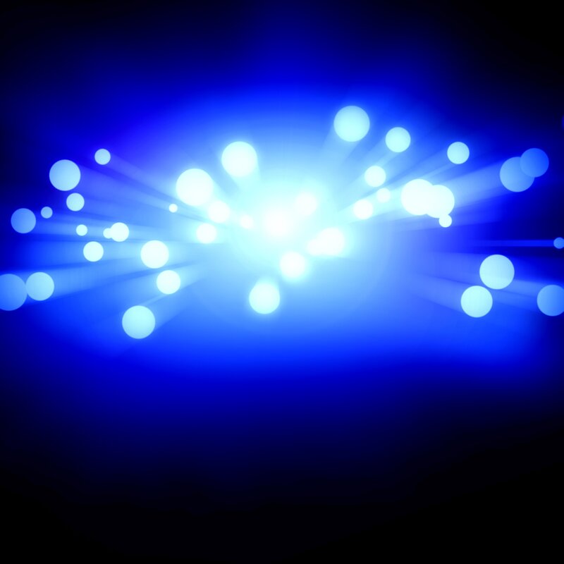 Blue Light Burst — Energetic, Abstract