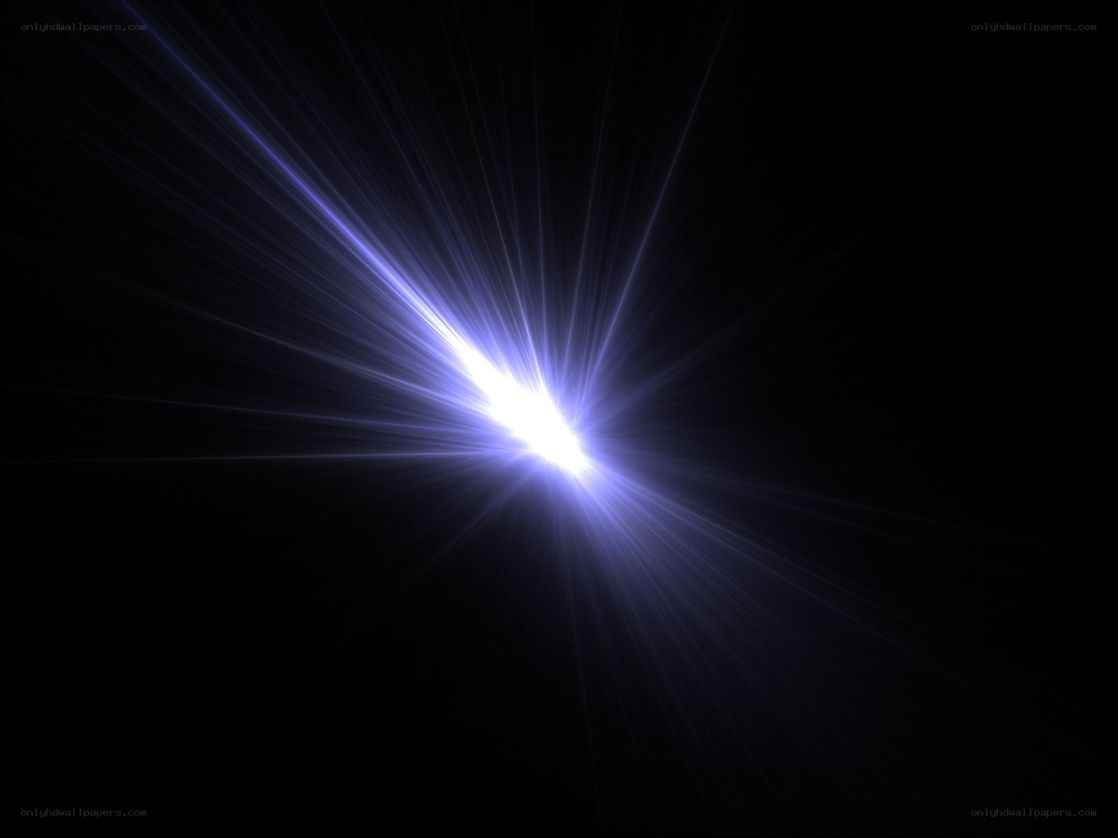 blue light burst in darkness