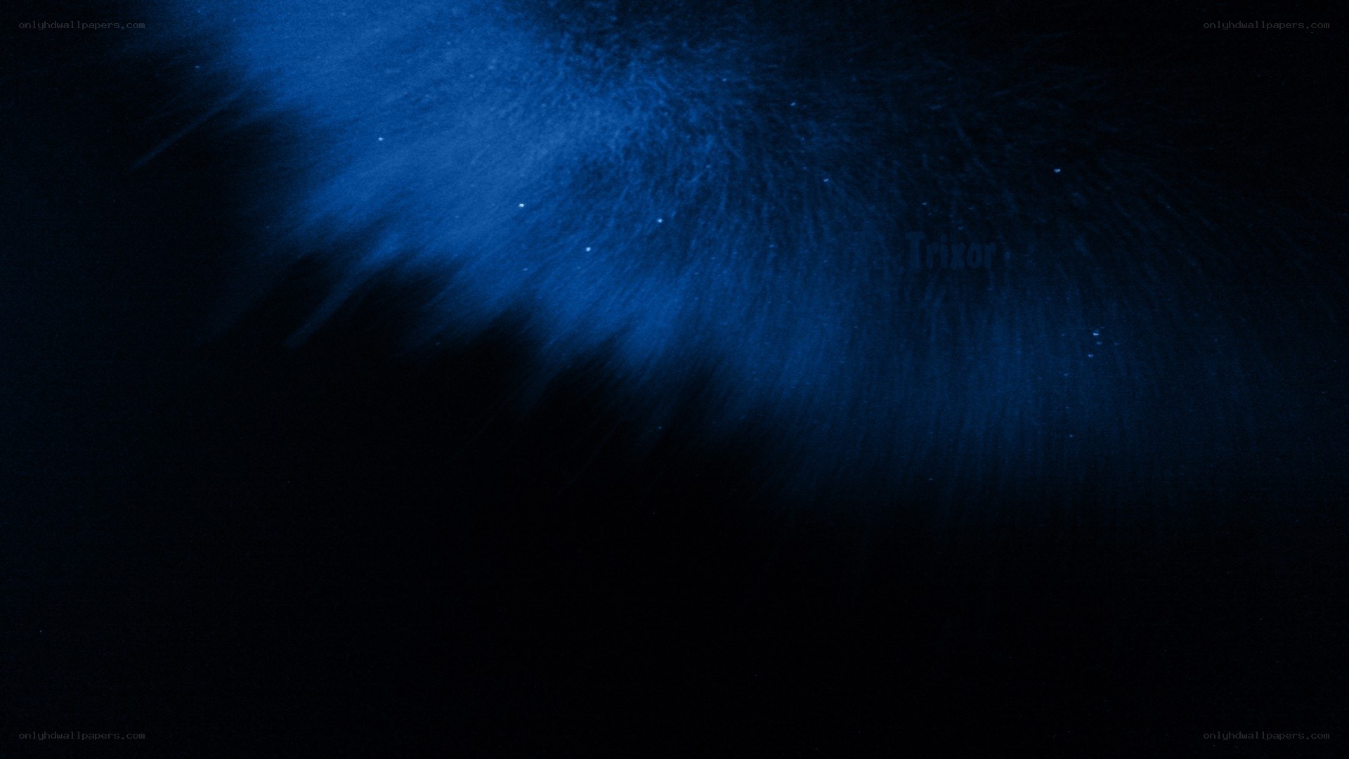 blue light burst in darkness