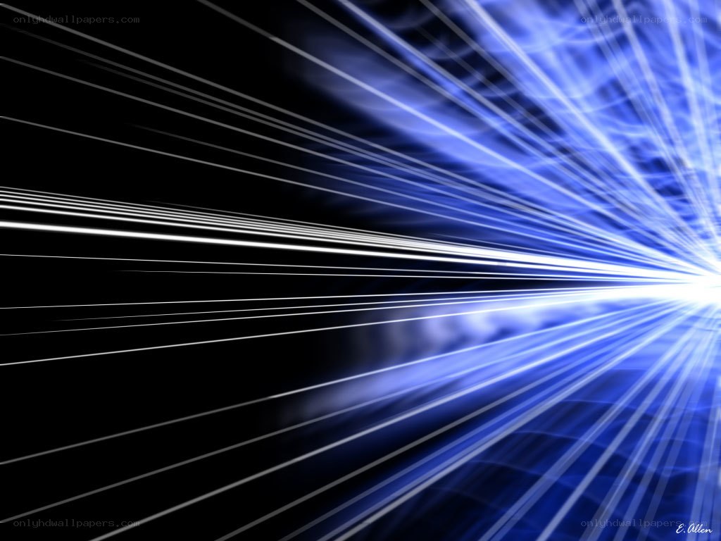 blue light burst on black