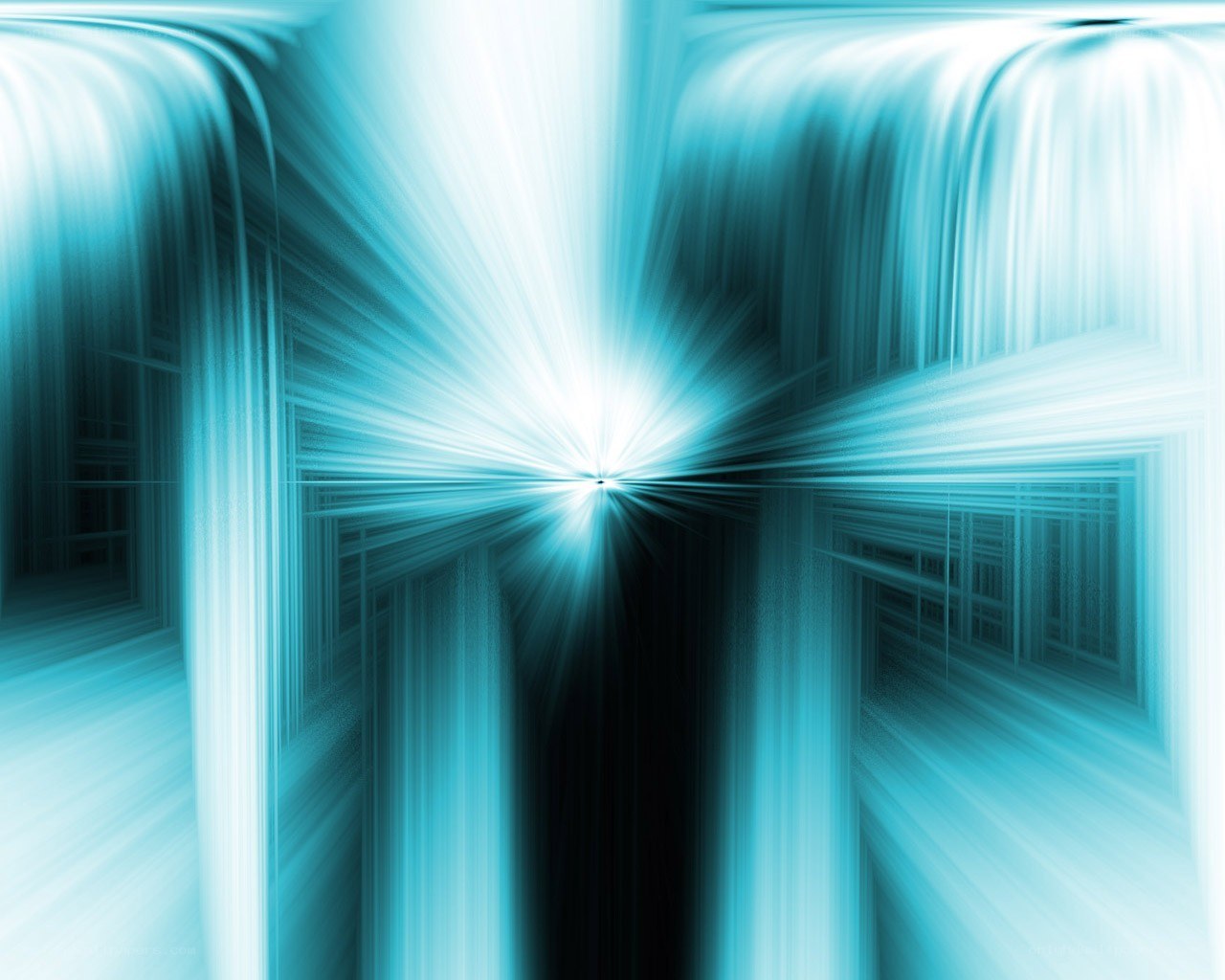 blue light burst tunnel