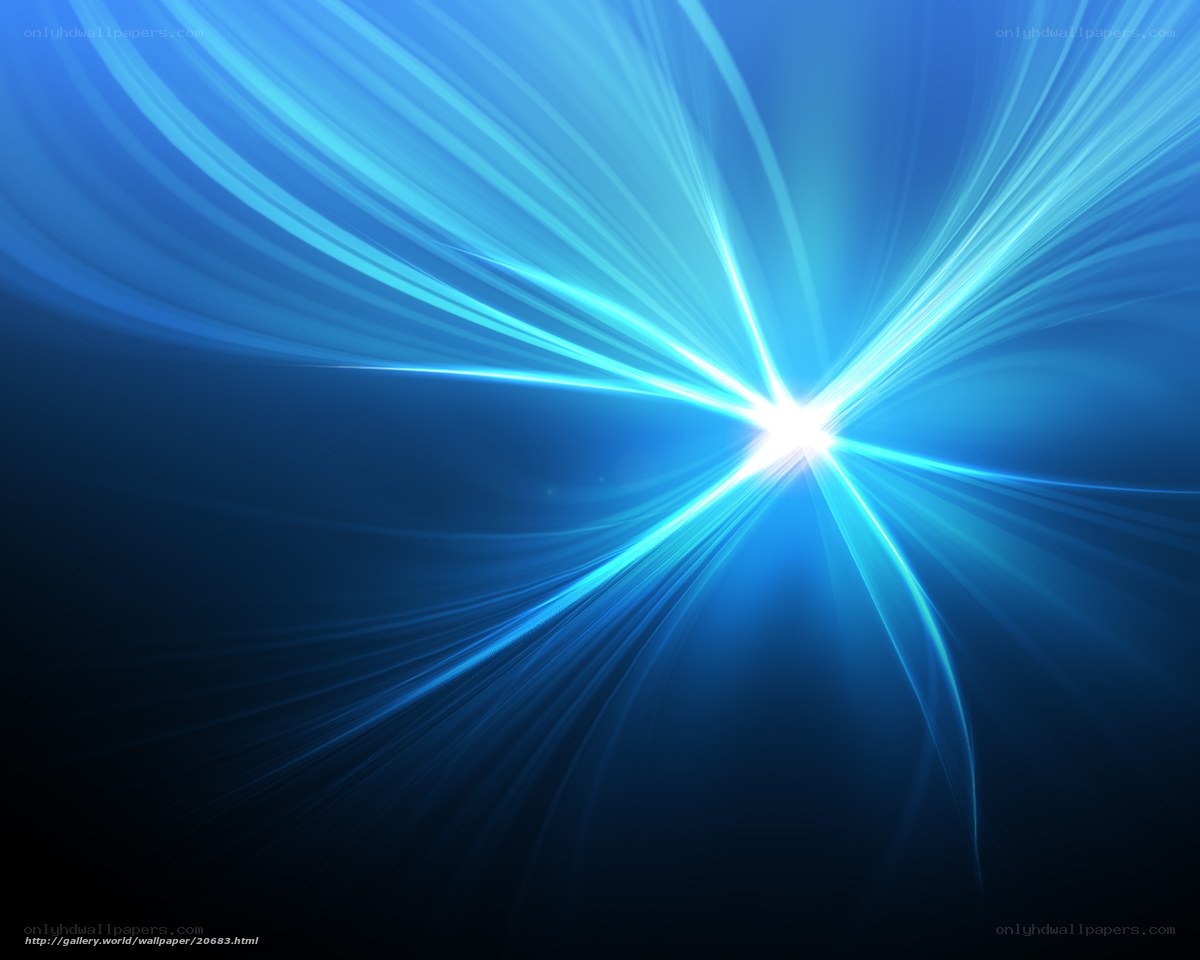 Blue light burst wallpaper