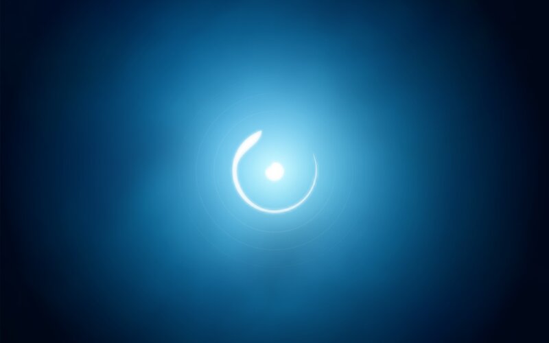 blue light circle animation