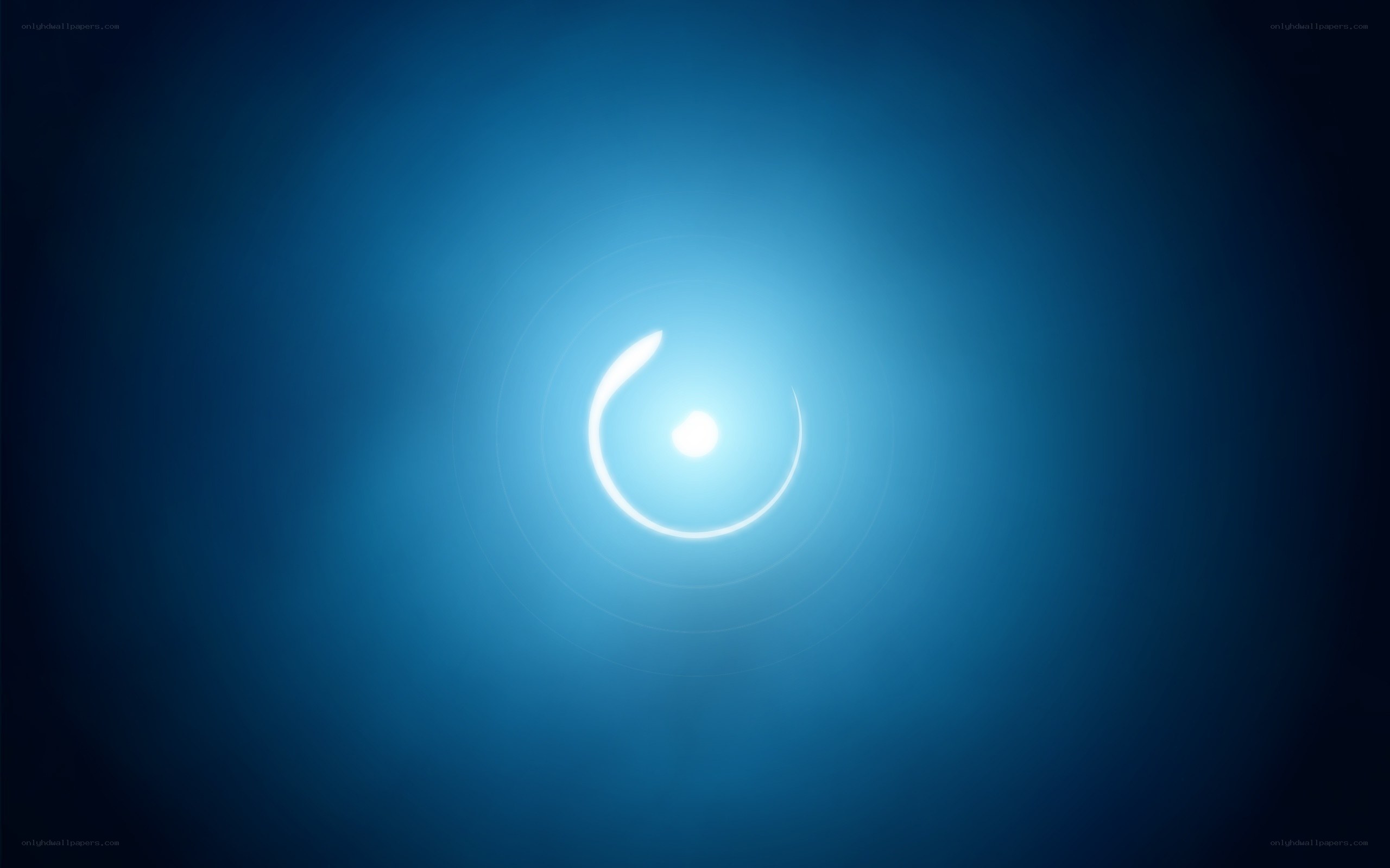 blue light circle animation