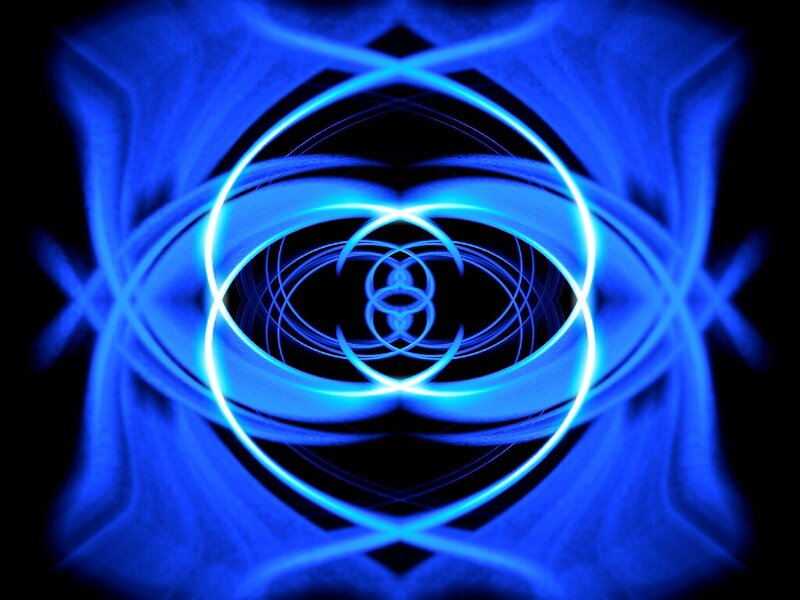 Blue Light Circles