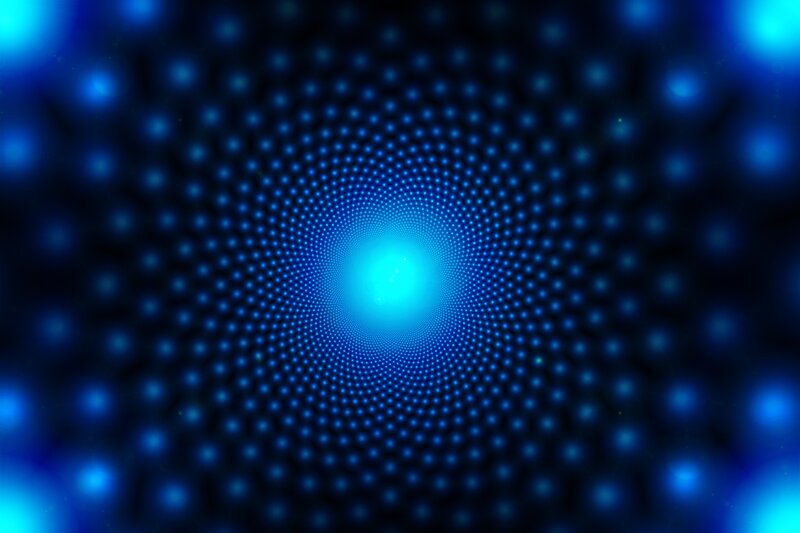 Blue Light Dots Pattern — Hypnotic