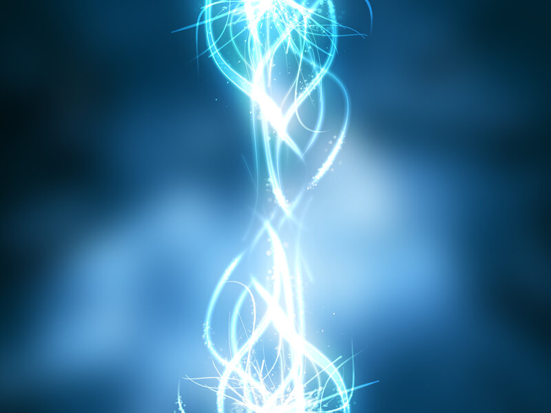 blue light energy swirl
