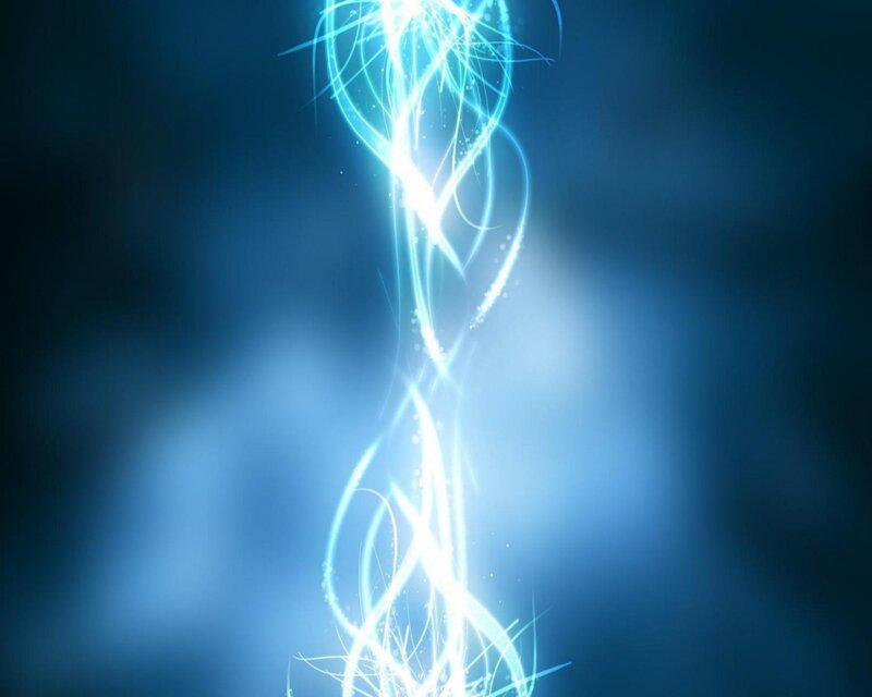 Blue Light Energy Swirl — Energetic