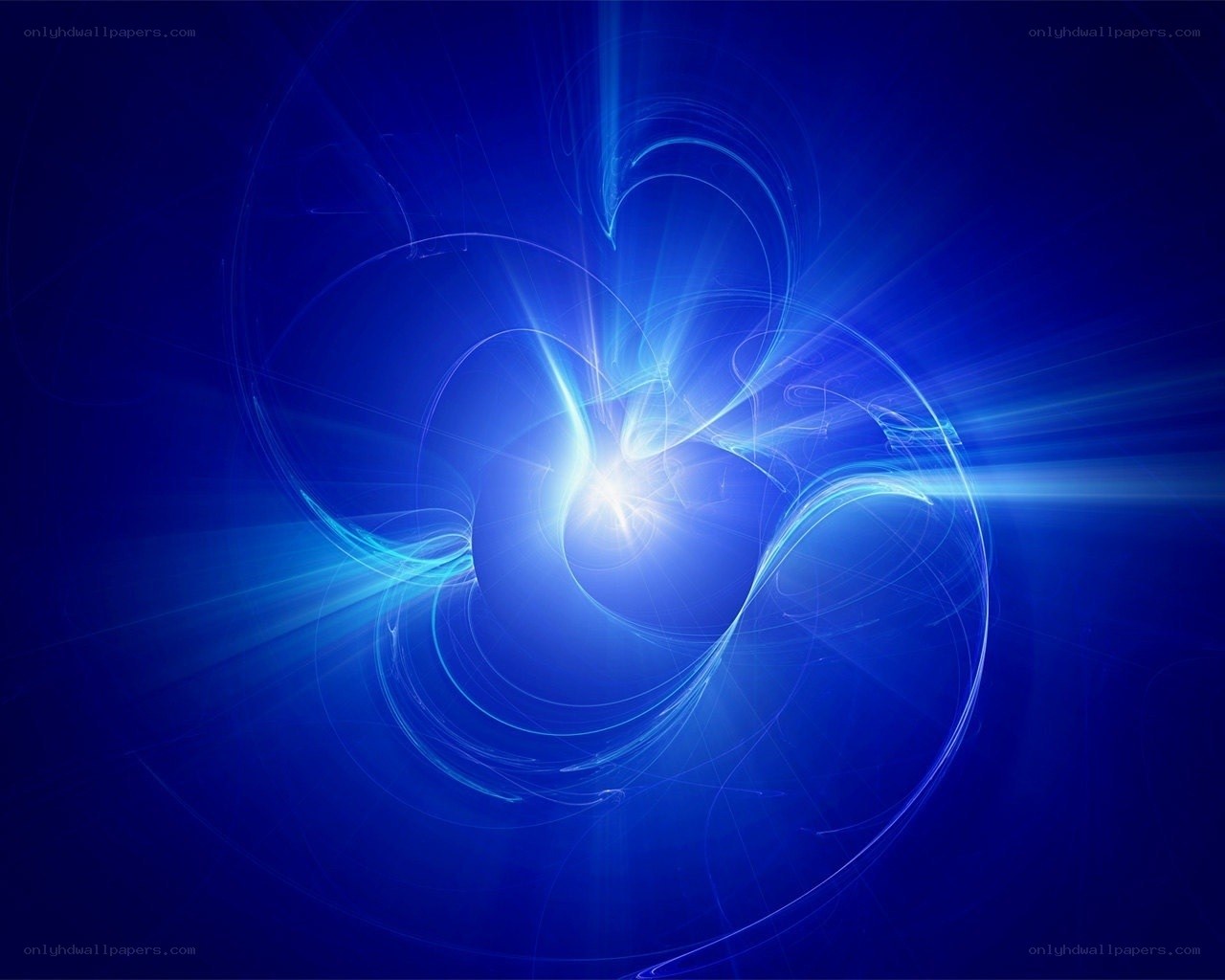 Blue light energy swirl