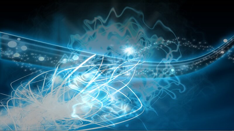 Blue Light Energy Waves — Dynamic