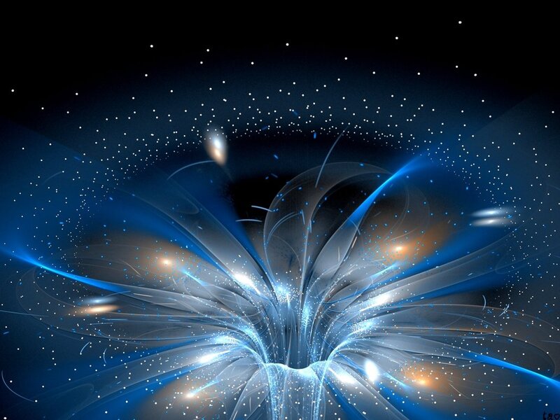 Blue Light Explosion — Dramatic, Night
