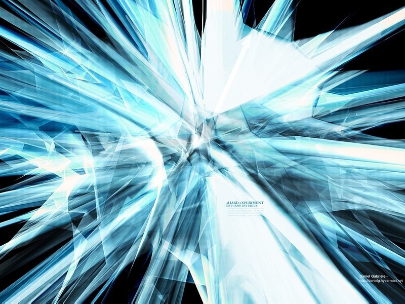Blue Light Explosion — Dynamic, Abstract