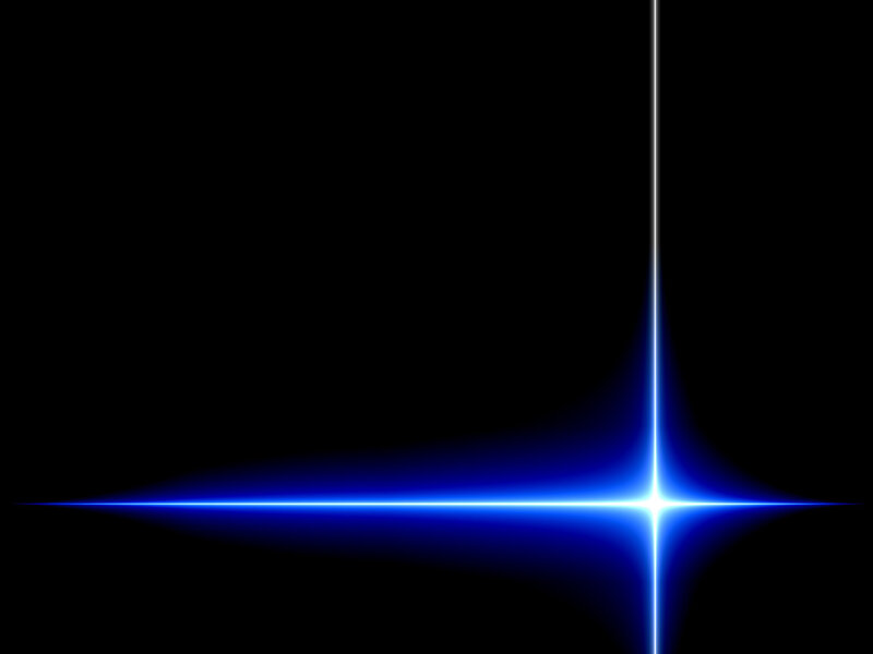 blue light flare effect