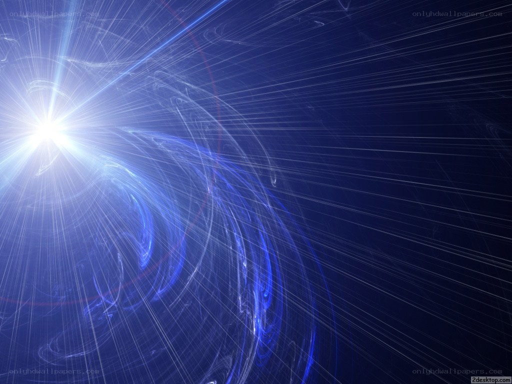 blue light fractal abstract