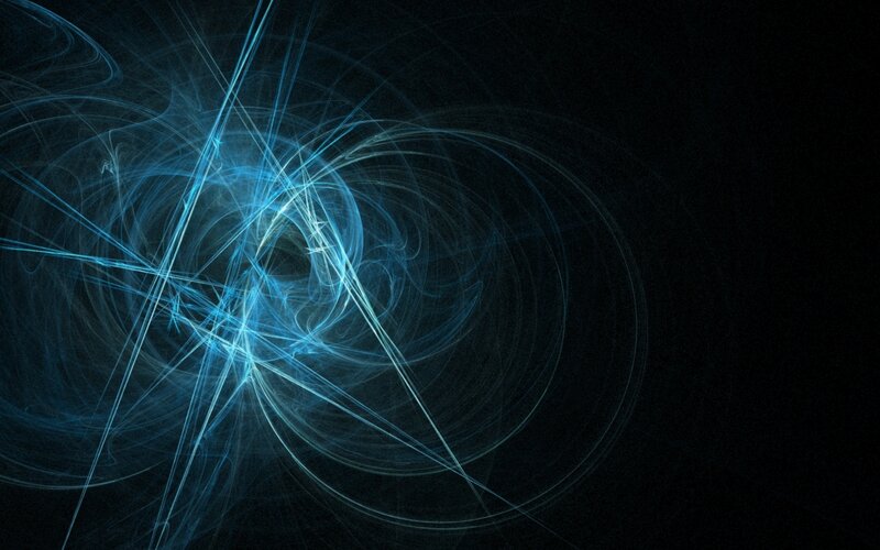 blue light fractal animation