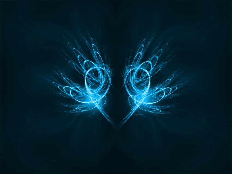 Blue Light Fractal Design — Mystical