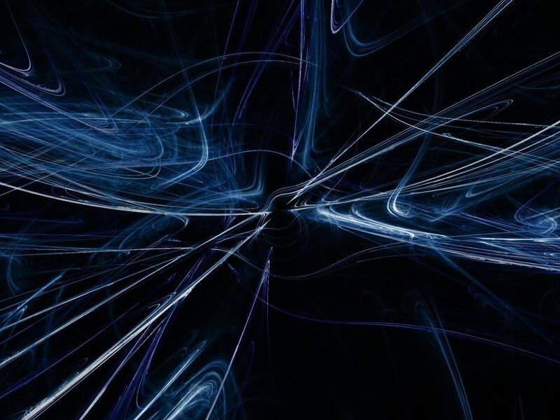 blue light fractal pattern