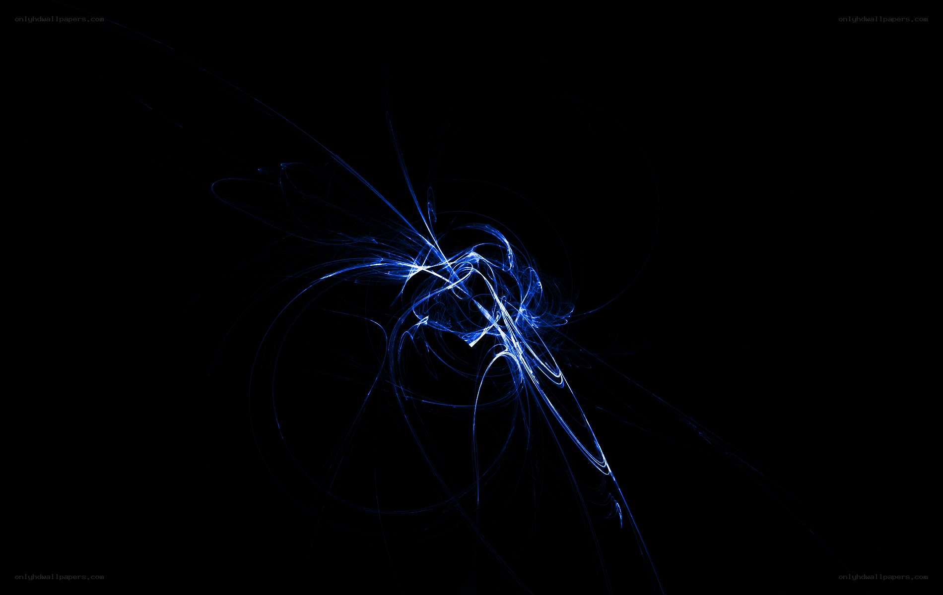 Blue light fractal pattern