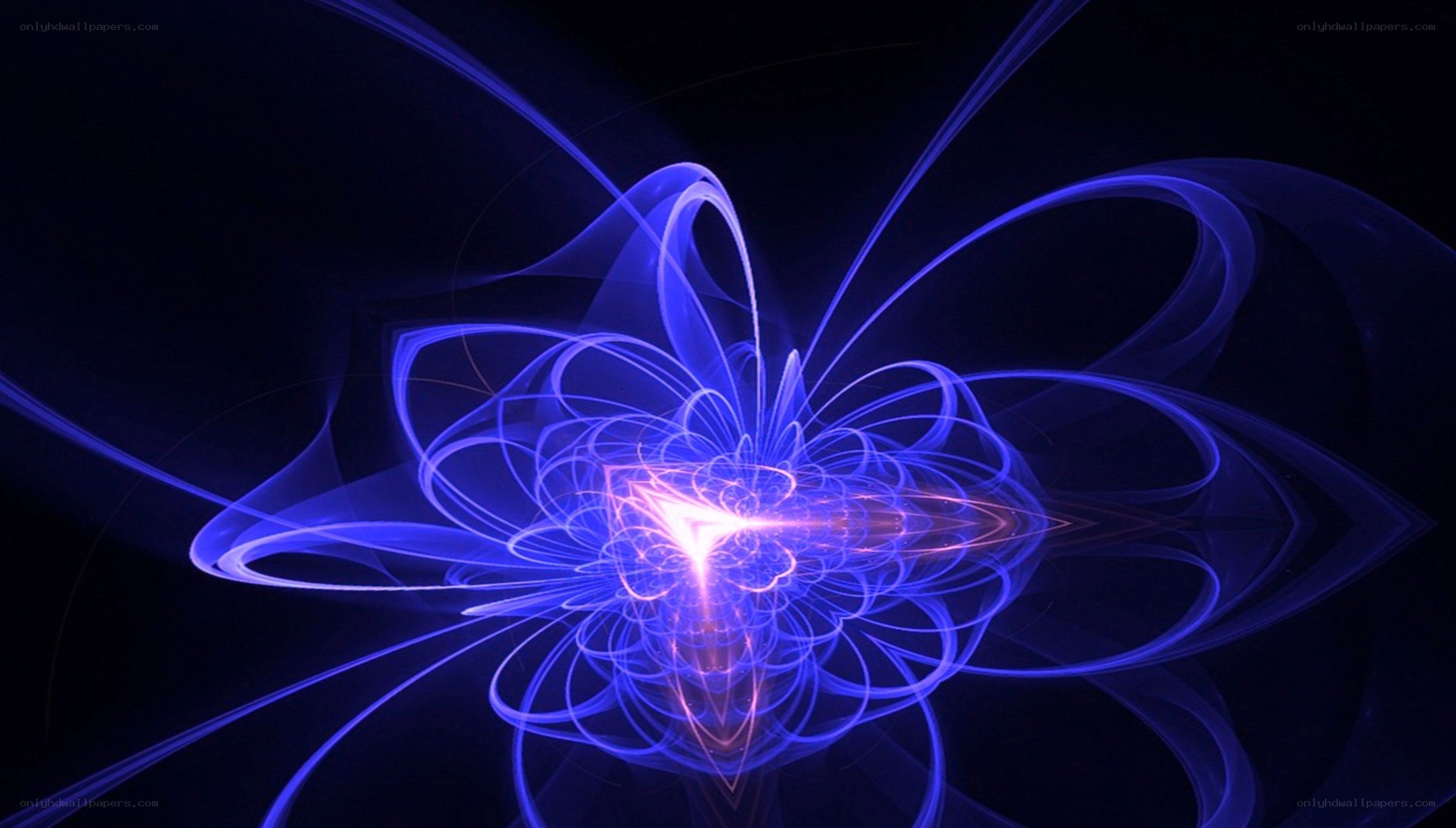 blue light fractal pattern