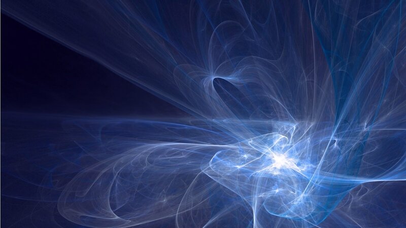 Blue Light Fractal Pattern — Ethereal