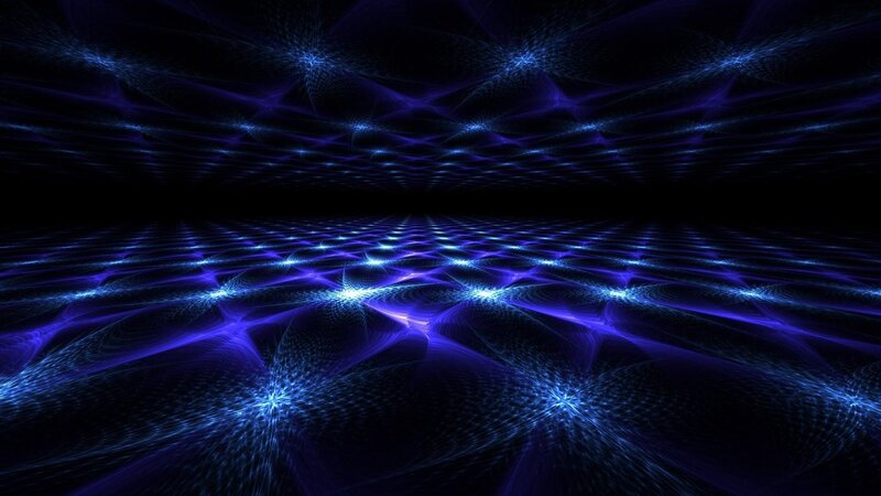 blue light fractal pattern