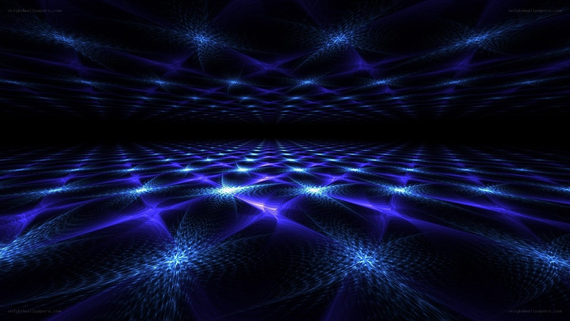 blue light fractal pattern