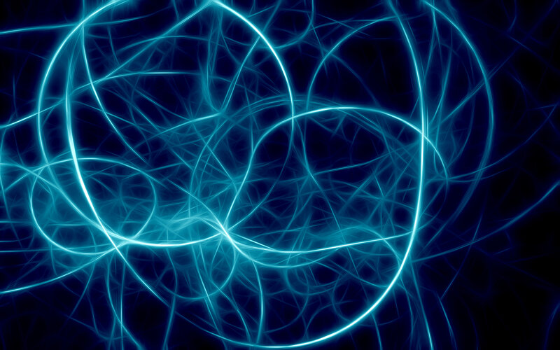 Blue light fractal patterns