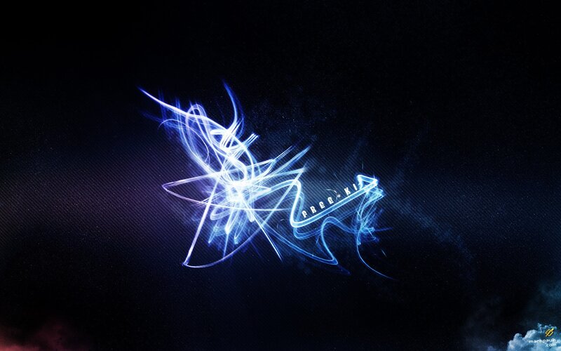 blue light graffiti art