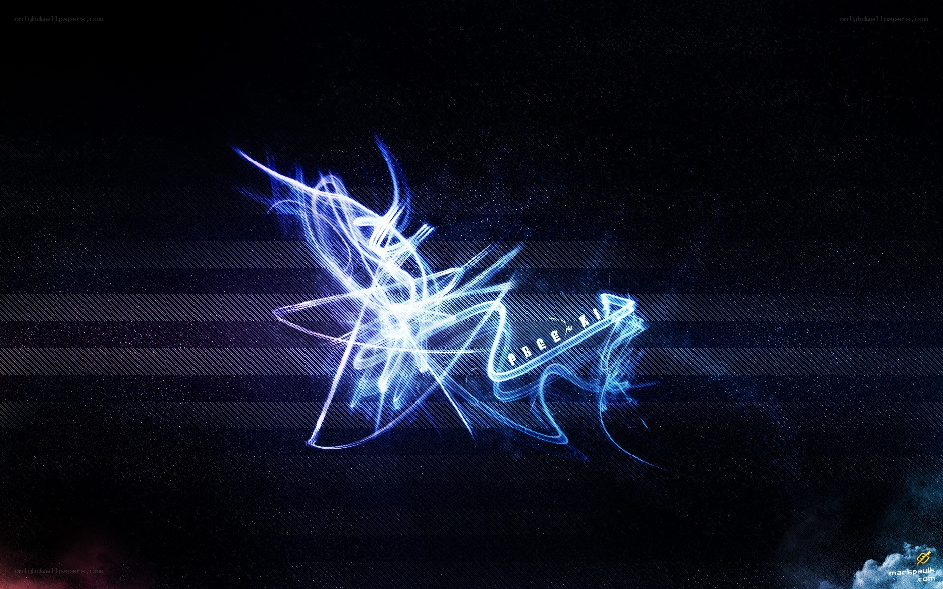 blue light graffiti art