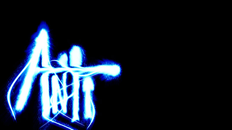 blue light graffiti art