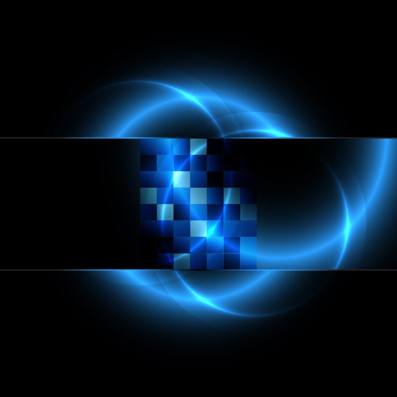 Blue Light Grid — Dark
