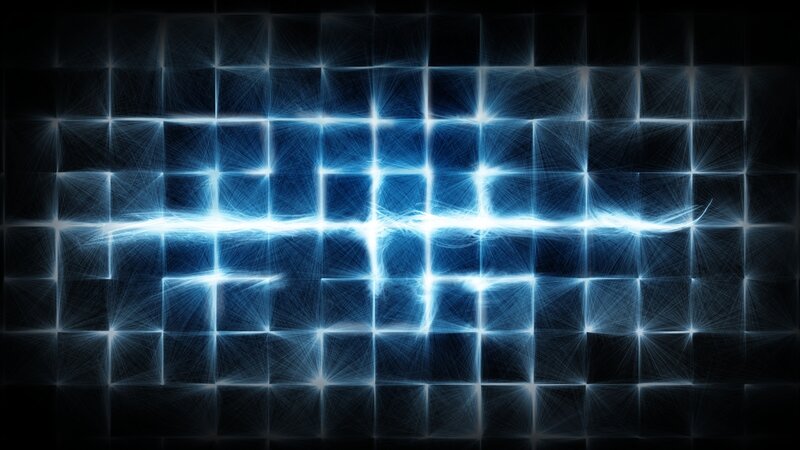 Blue Light Grid Pattern — Energetic