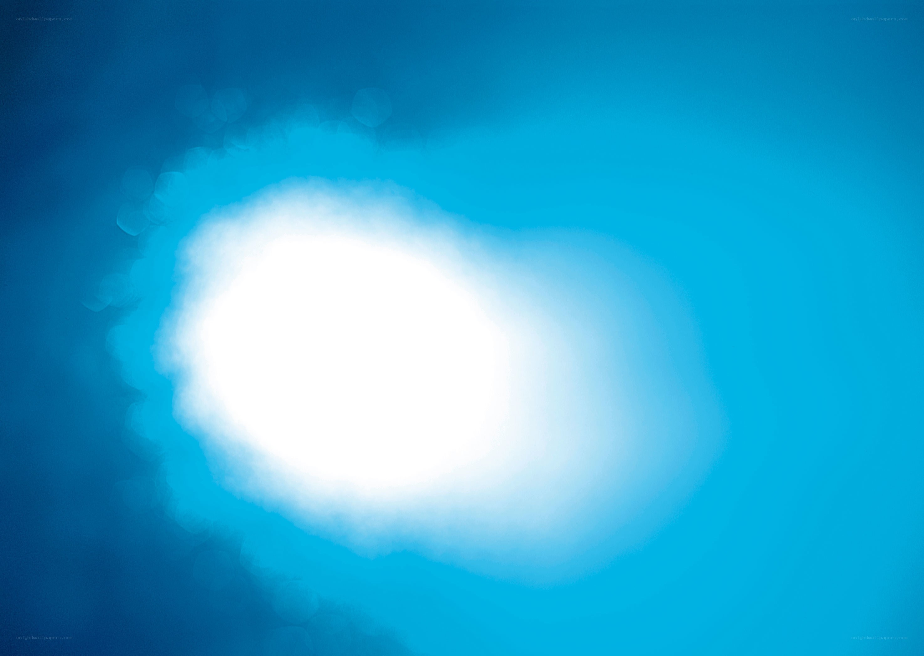 blue light in water